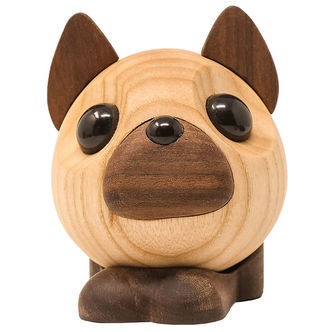 FableWood Pick-Me-Up Fransk Bulldog - Benny - 10 cm - Natur