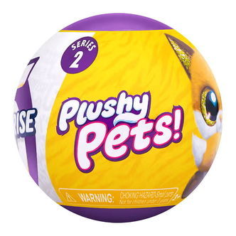 5 Surprise Kugle m. Overraskelse - Serie 2 - Plushy Pets