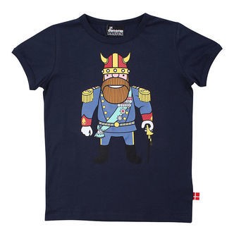 Danefæ T-shirt - Danebasic - Dark Navy Konge