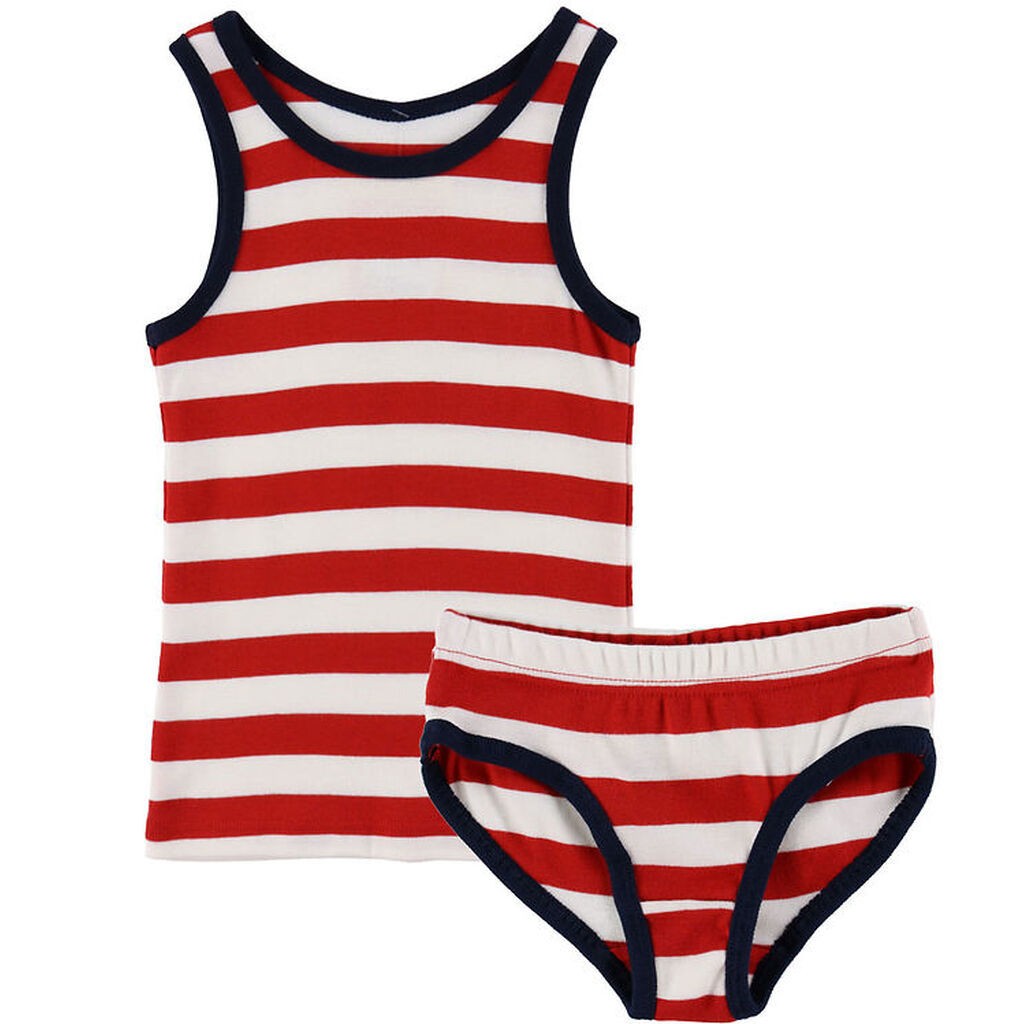 Katvig Undertøj - Rød/Hvid Stribet
