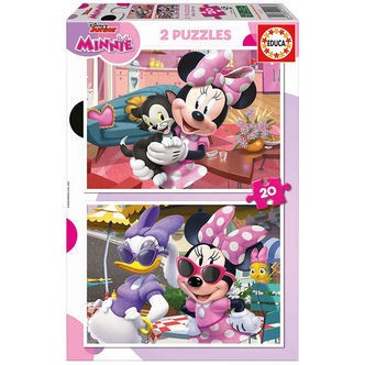 Educa Puslespil - 2x20 Brikker - Minnie