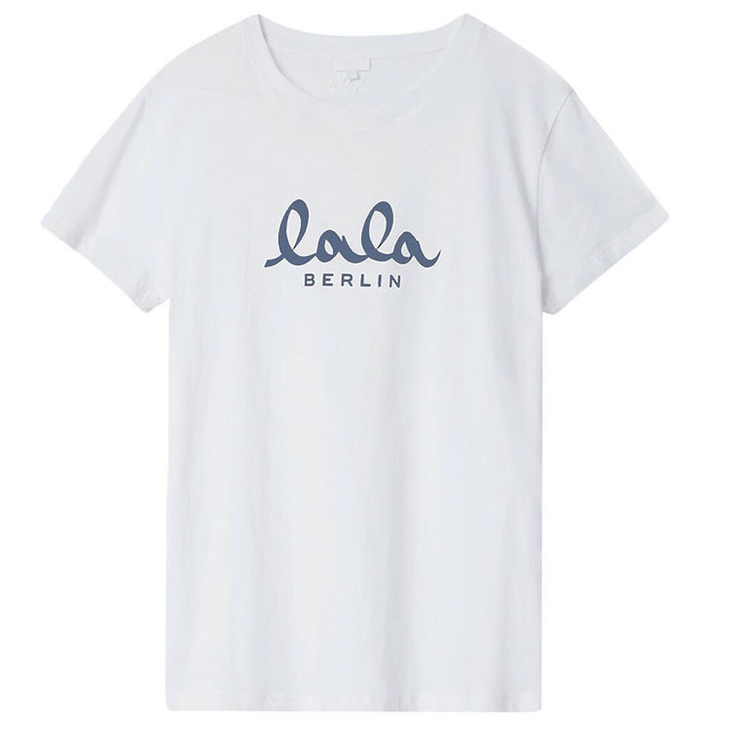 Lala Berlin T-shirt - Cara - Hvid m. Blå