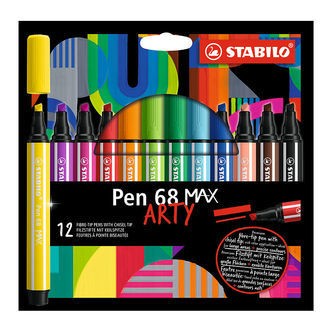 Stabilo Tuscher - Pen 68 Max Arty - 12 stk. - Multifarvet