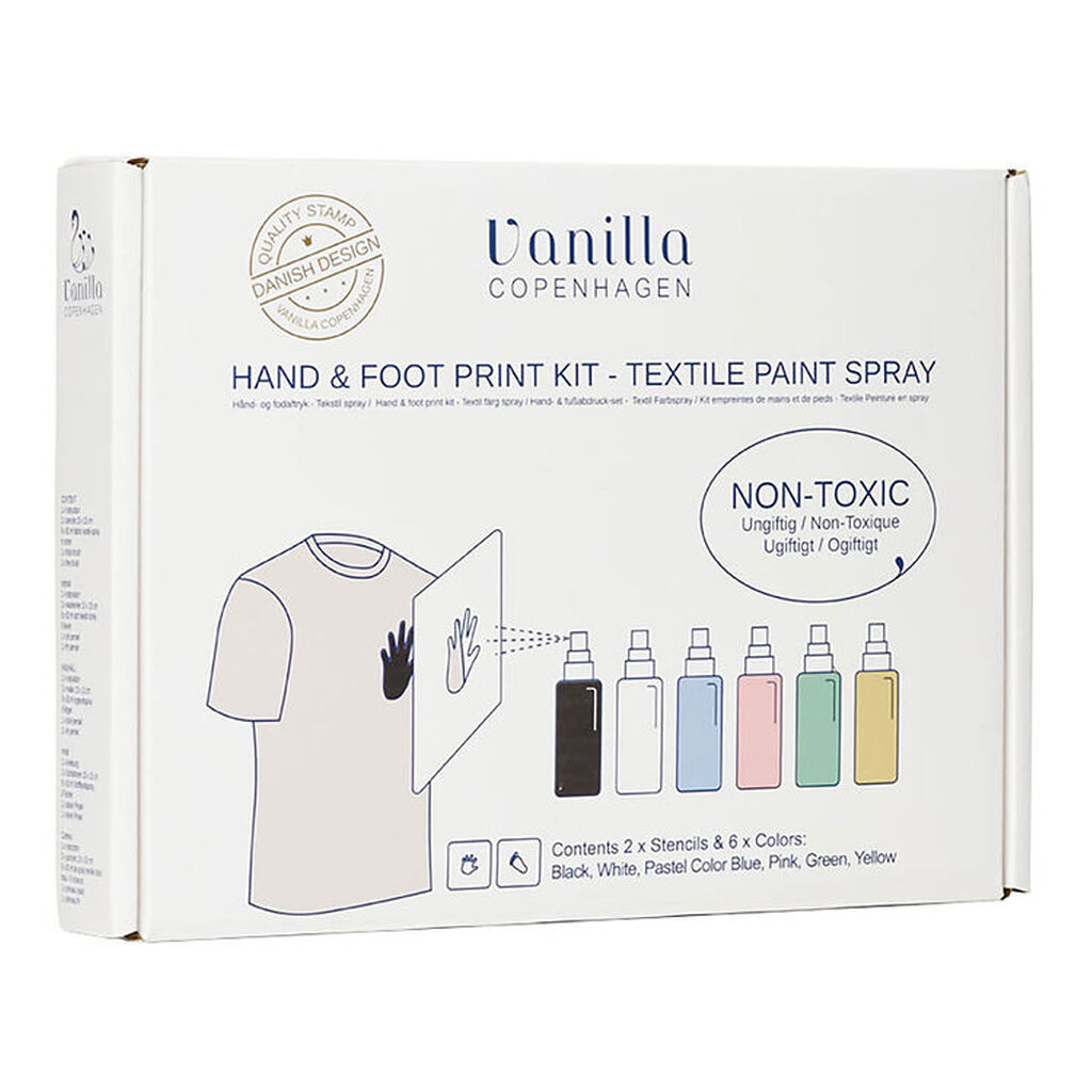 Vanilla Copenhagen Hånd- og Fodaftryk Sæt - Tekstilspray