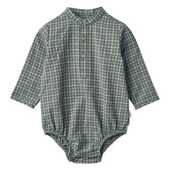 Wheat Skjortebody l/æ - Victor - Autumn Sky Check