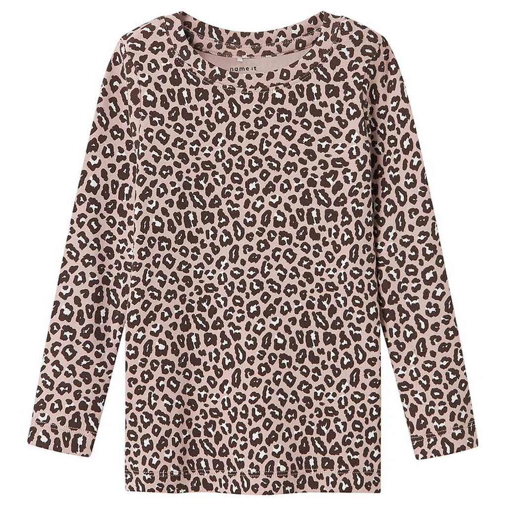 Name It Bluse - NmfLeoana - Burnished Lilac m. Leopard