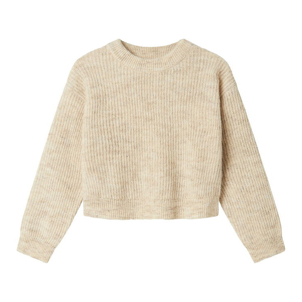 Name It Bluse - Strik - NkfHolly - Boxy - Pure Cashmere