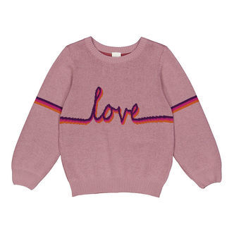 Freds World Bluse - Strik - Jacquard - Pink Haze