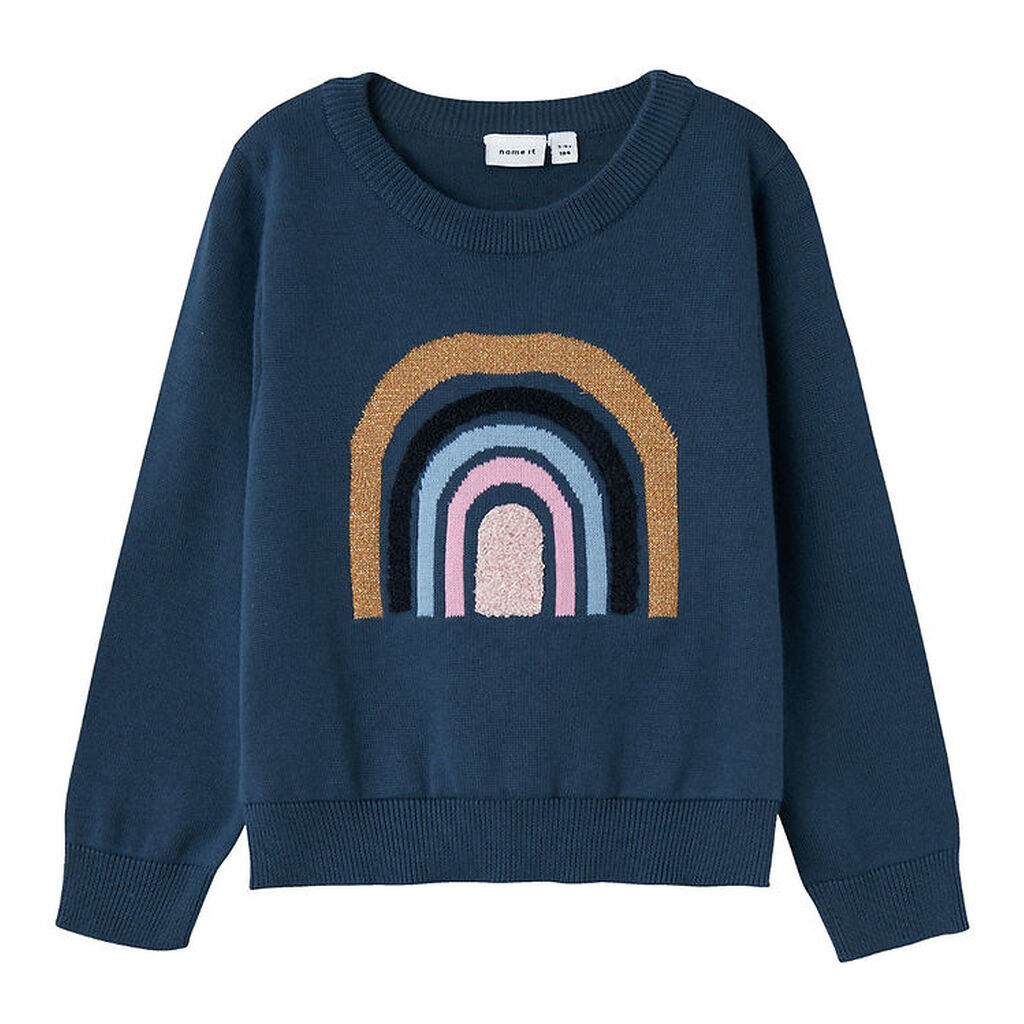 Name It Bluse - Strik - NmfKibow - Dark Denim