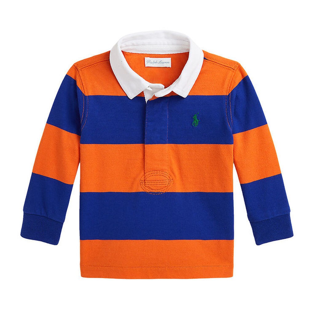 Polo Ralph Lauren Polobluse - Orange/Blåstribet