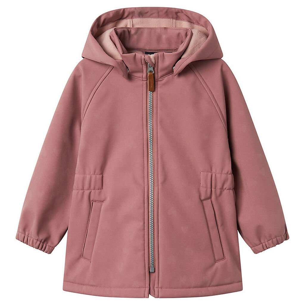 Name It Softshelljakke m. Fleece - NmfAlfa08 - Burlwood m. Magis