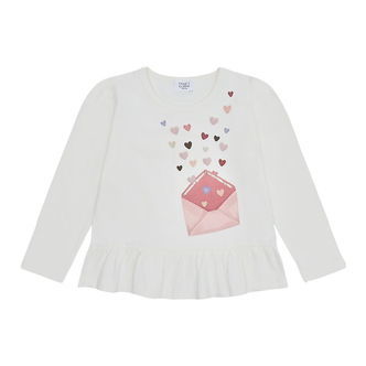 Hust and Claire Bluse - HcAlma - Sugar m. Kuvert/Hjerter