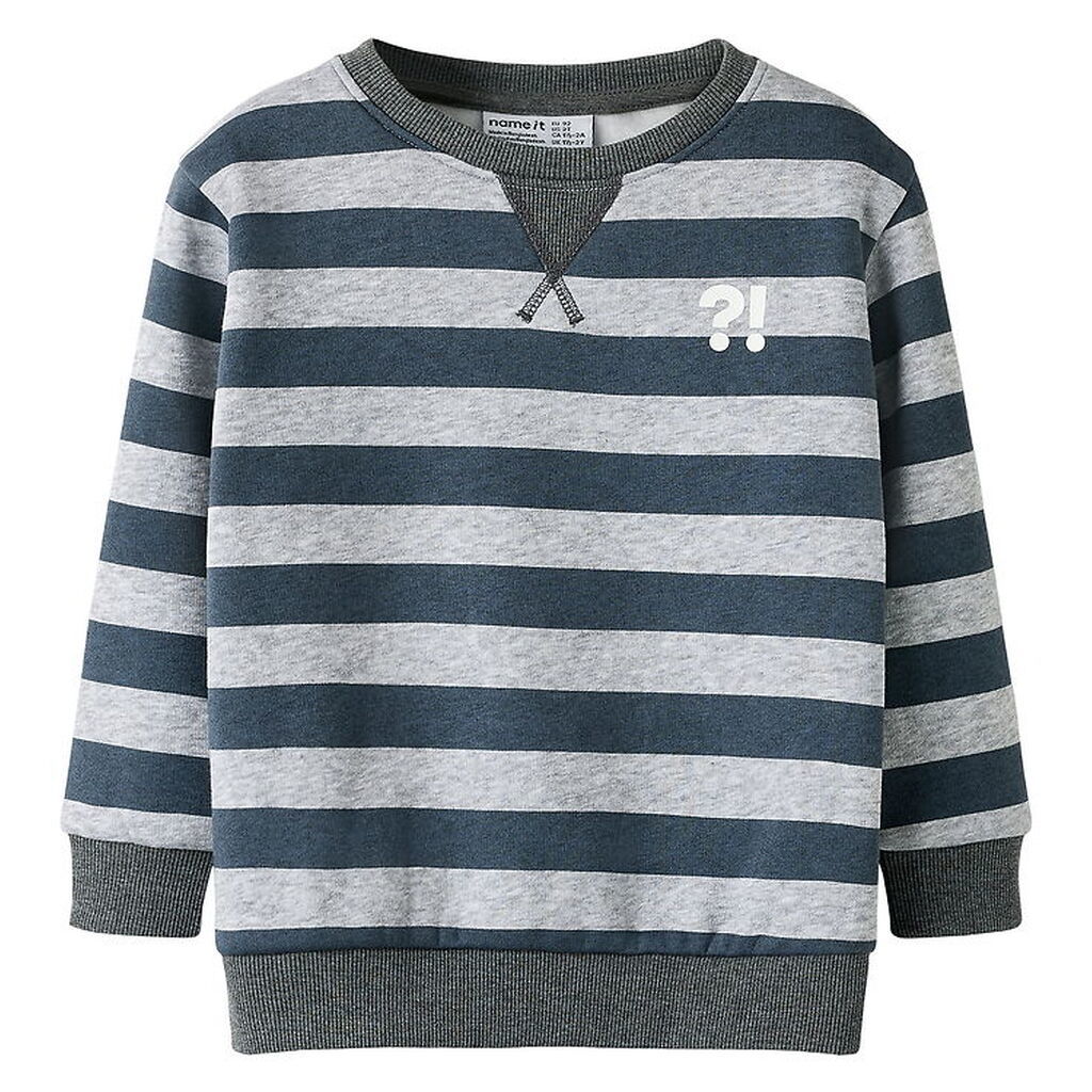 Name It Sweatshirt - NmmOvillo - Light Grey Melange