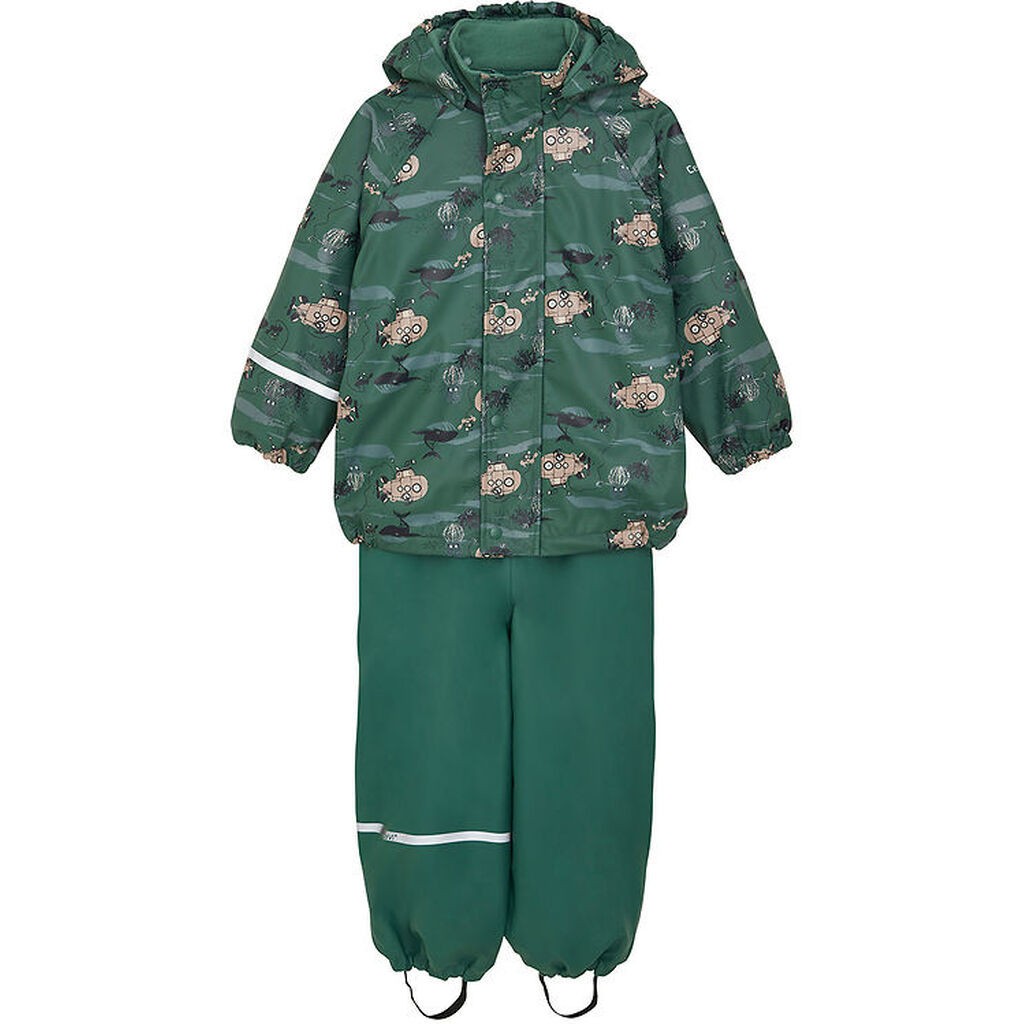 CeLaVi Regntøj m. Fleece - Smoke Pine
