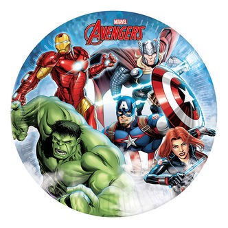 Decorata Party Paptallerkner - 8-pak - 23 cm - Avengers Infinity