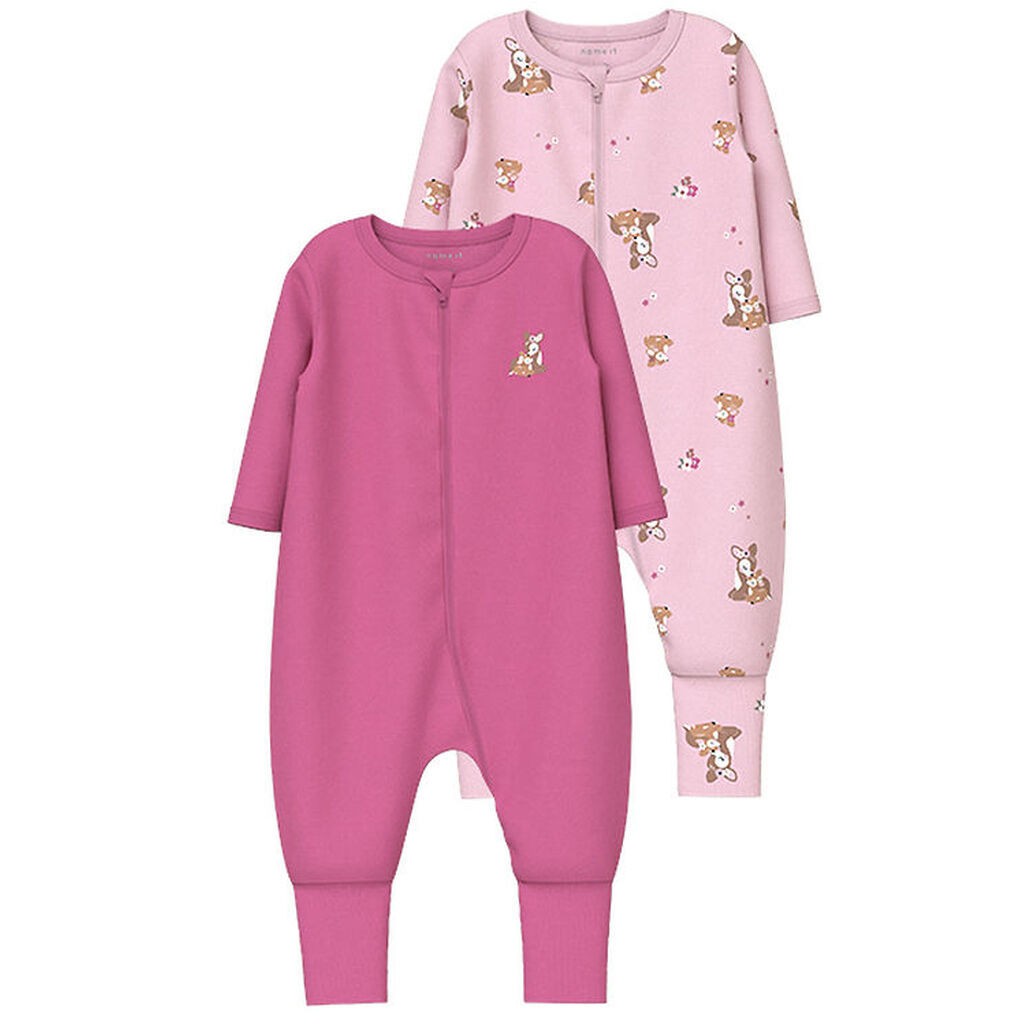Name It Natdragt - NbfNightsuit - 2-pak - Ibis Rose