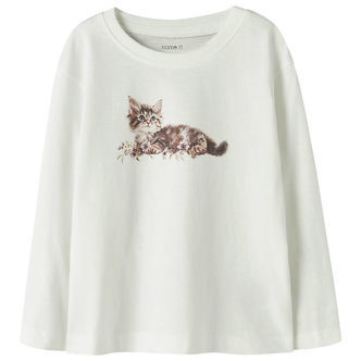 Name It Bluse - NmfVotea - Cloud Dancer/Kitten