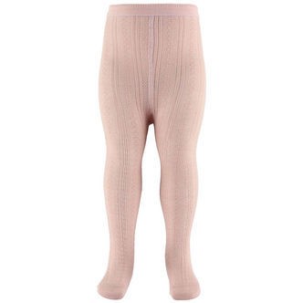 MP Strømpebukser - Sofia - Pudderosa m. Hulmønster