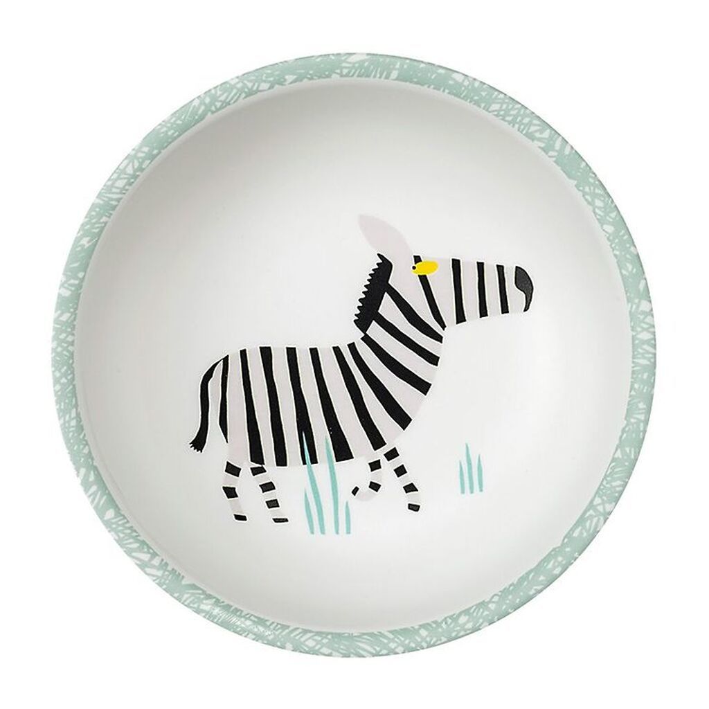 Petit Jour Paris Skål - Melamin - Hvid m. Zebra