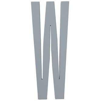 Design Letters Træbogstaver - W - Grå