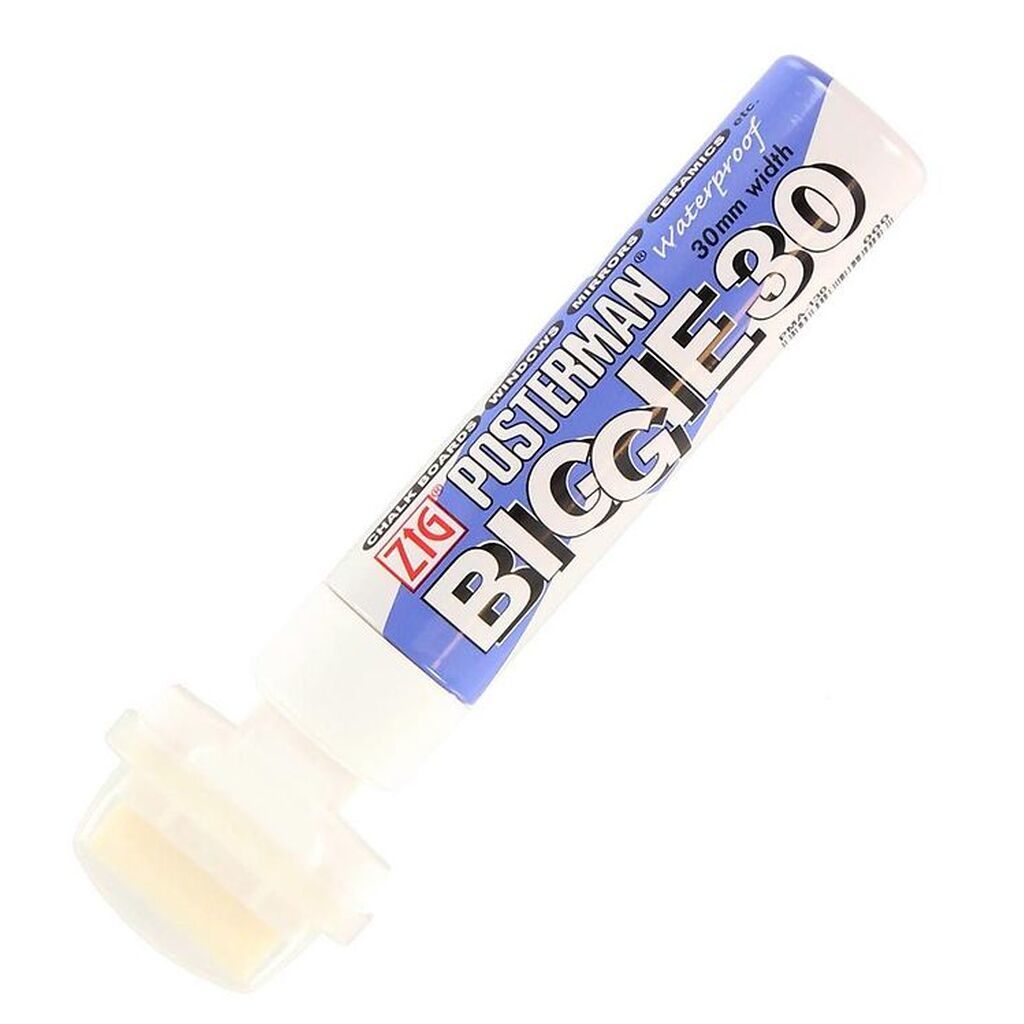Zig Tusch - Biggie - 30 mm - Hvid