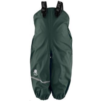 CeLaVi Regnbukser m. Seler - PU - Mørkegrøn