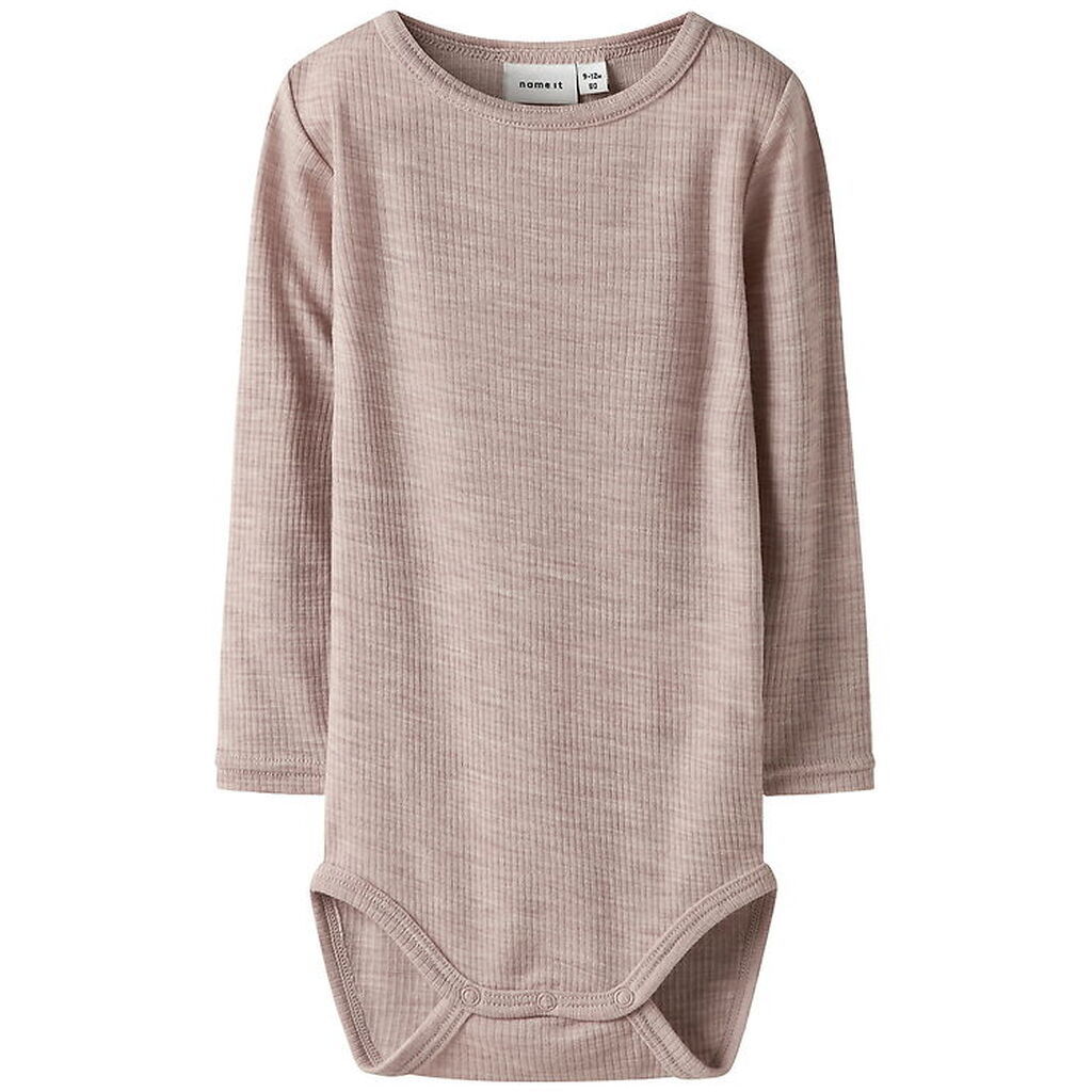 Name It Body l/æ - Uld - Rib - Noos - NbnWax - Shadow Gray