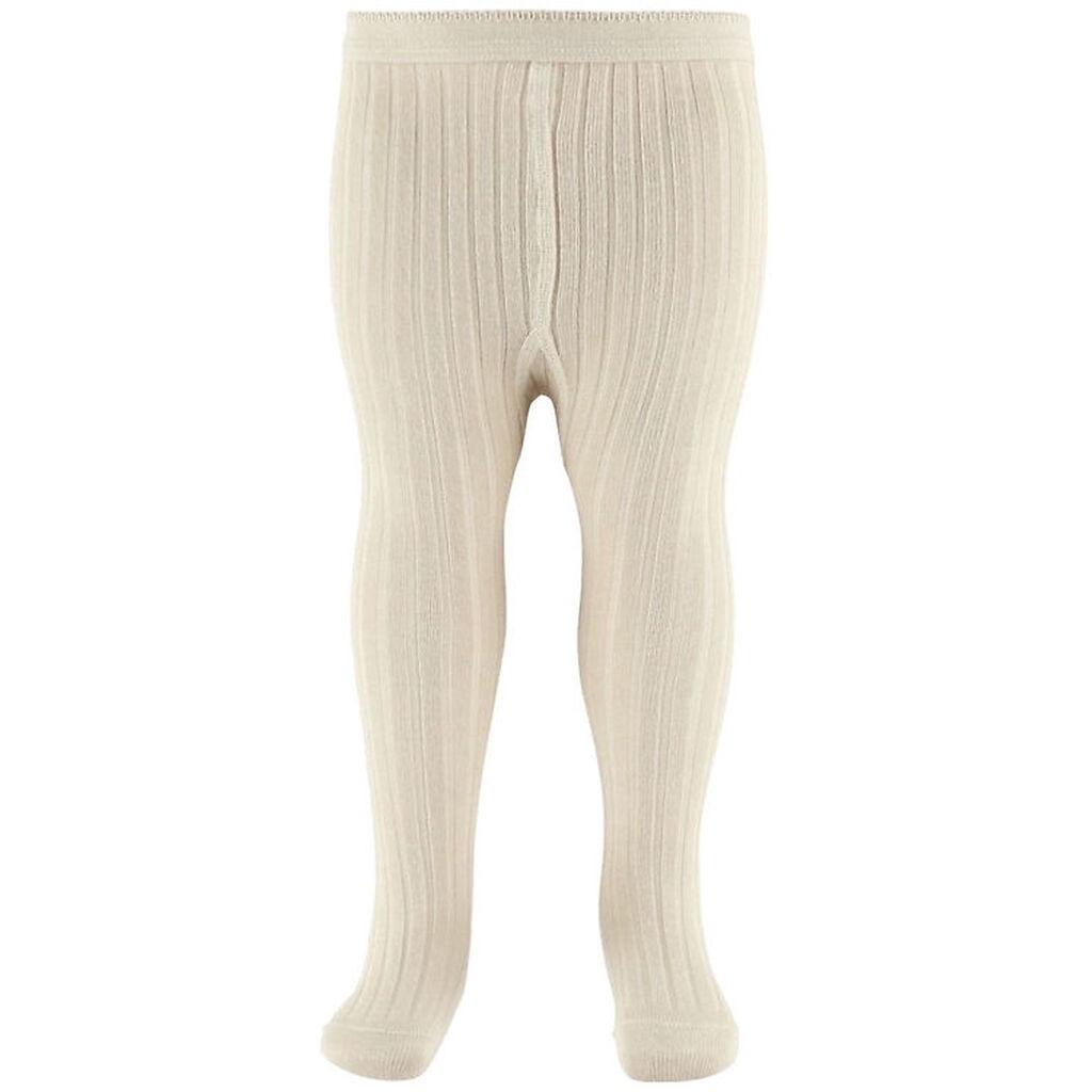 MP Strømpebukser - Rib - Off White