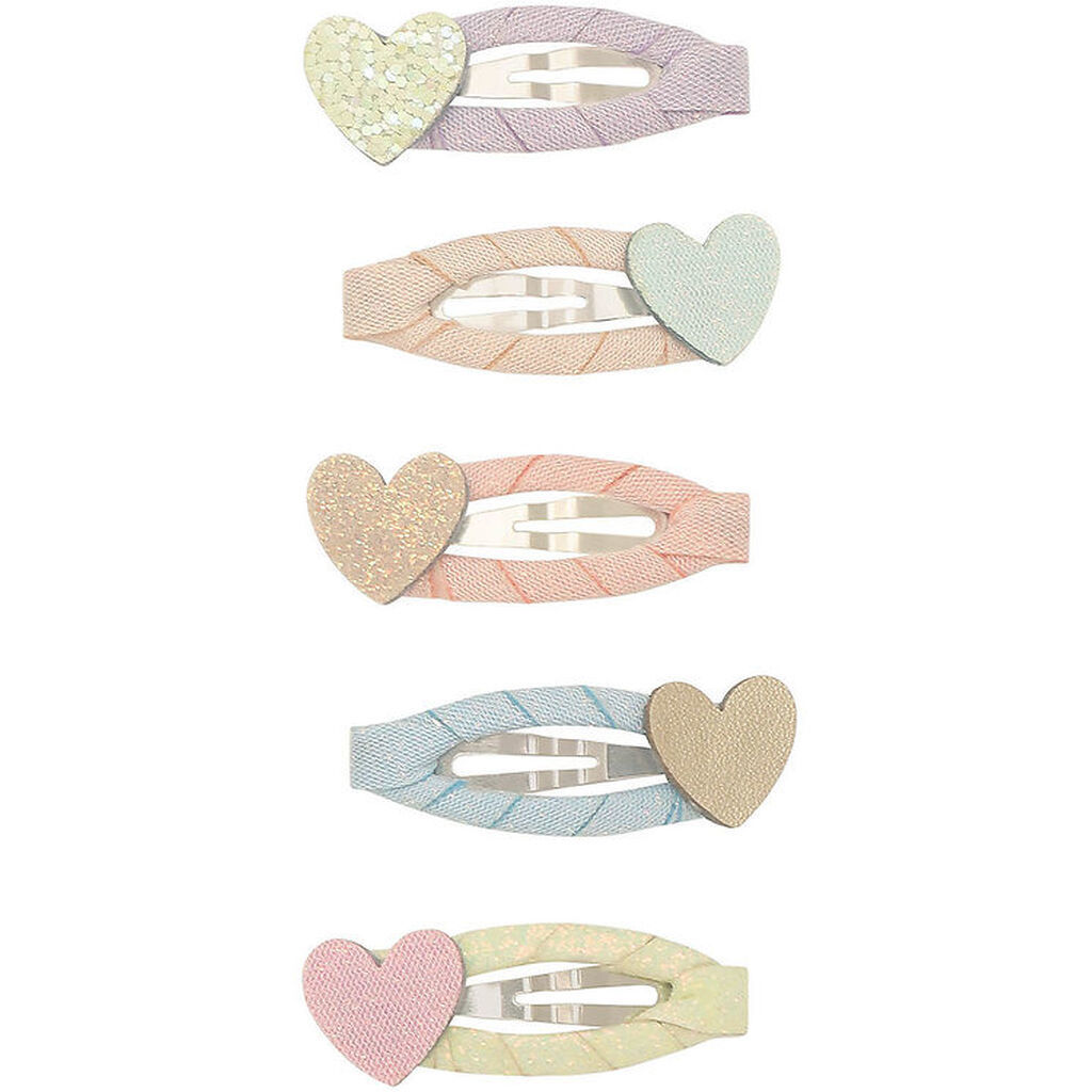 Mimi & Lula Hårspænder - 5-pak - 4 cm - Dreamy Hearts Dream
