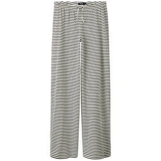 LMTD Bukser - Wide - NlfSeher - Black Coffee/White m. Hulmønster