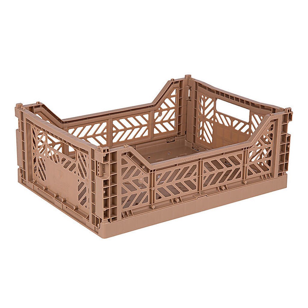 Aykasa Foldekasse - 40x30x15 cm - Midi - Warm Taupe