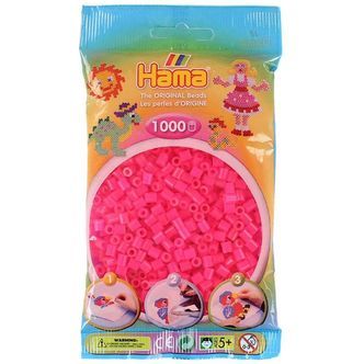 Hama Midi Perler - 1000 stk. - 32 Neon Fuchsia
