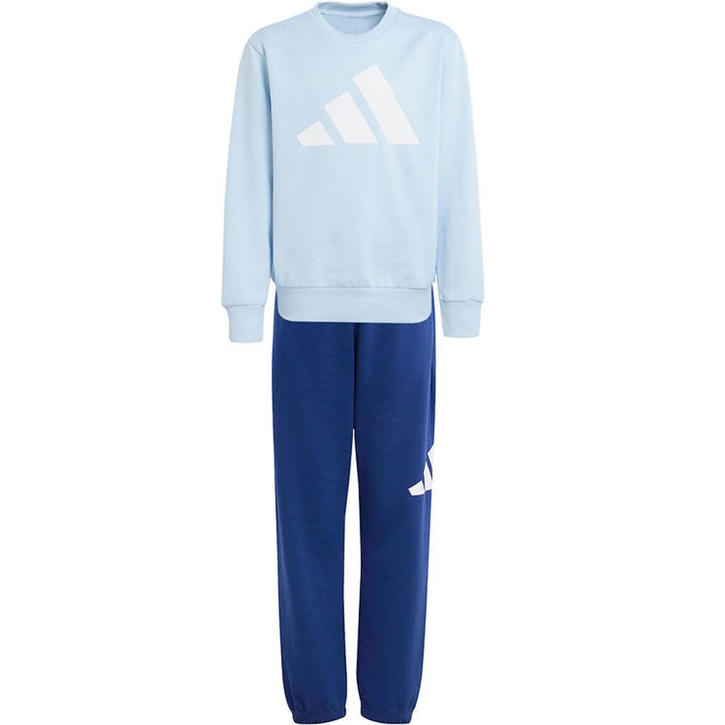 adidas Performance Sweatsæt - J BL FL JOG 240 - GLOBLU/HVID