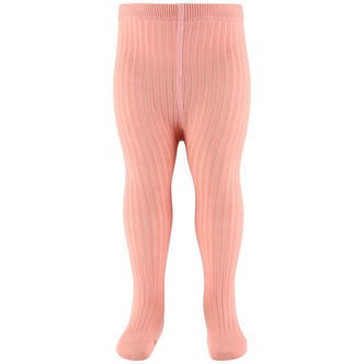 Melton Strømpebukser - Rib - Koral