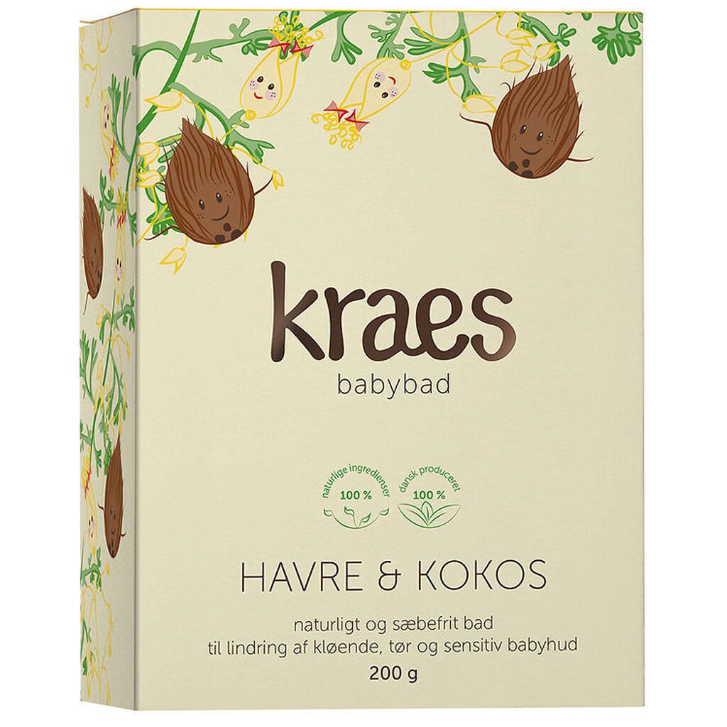 Kraes Babybad - Havre & Kokos - 200 g