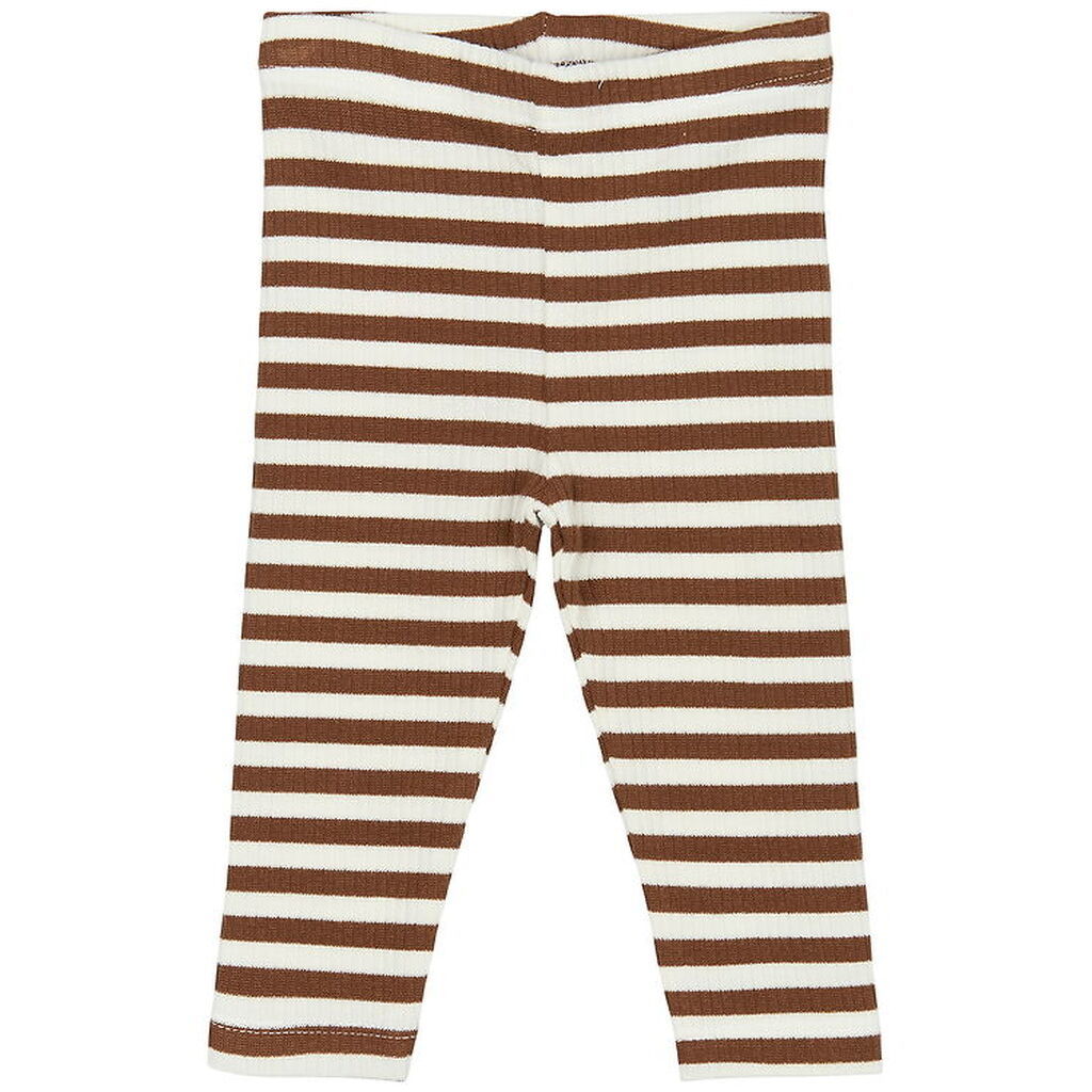 The New Siblings Leggings - Rib - TnsbFro - Toffee Striped