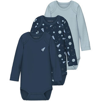 Name It Body l/æ - Noos - NbmBody - 3-pak - Dark Denim
