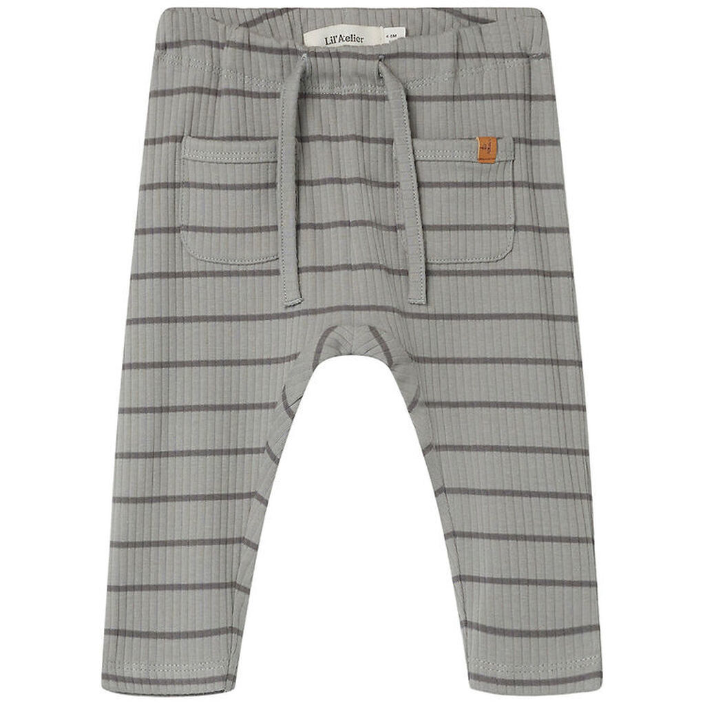 Lil' Atelier Bukser - Noos - Rib - NbmKail - Limestone