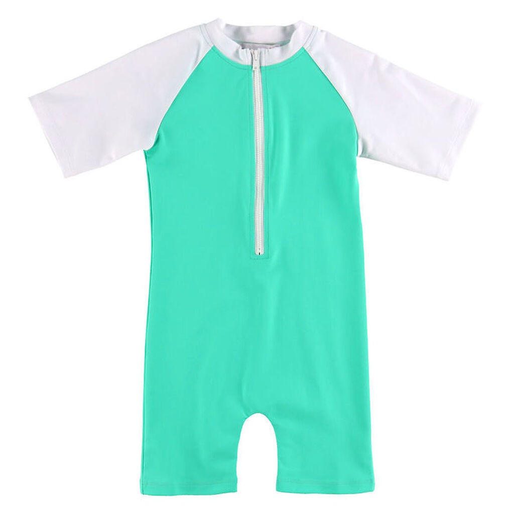 Petit Crabe Badeheldragt - Multicolor - UV50+ - Parrot/White