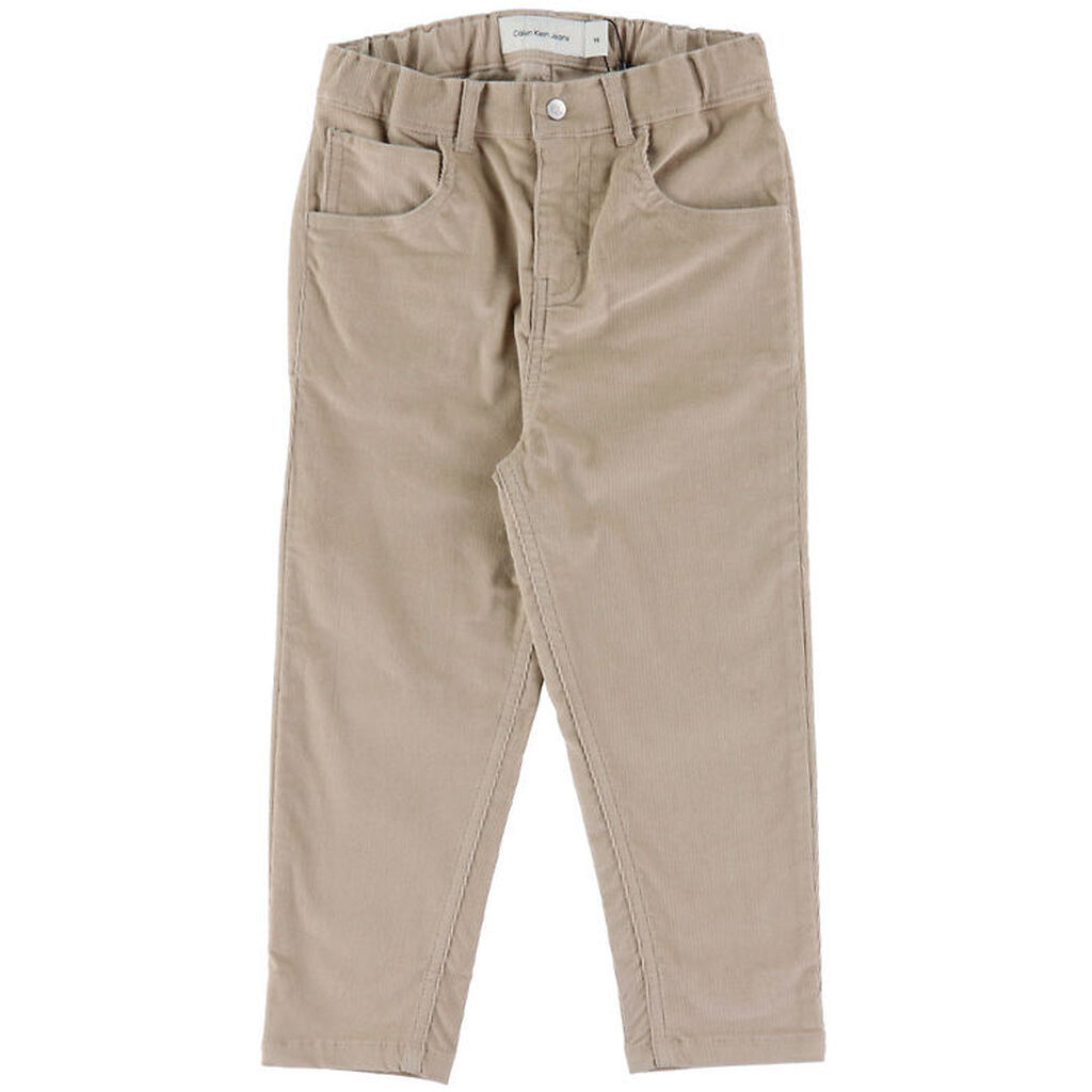 Calvin Klein Bukser - Fløjl - Rib Corduroy - Chateau Gray