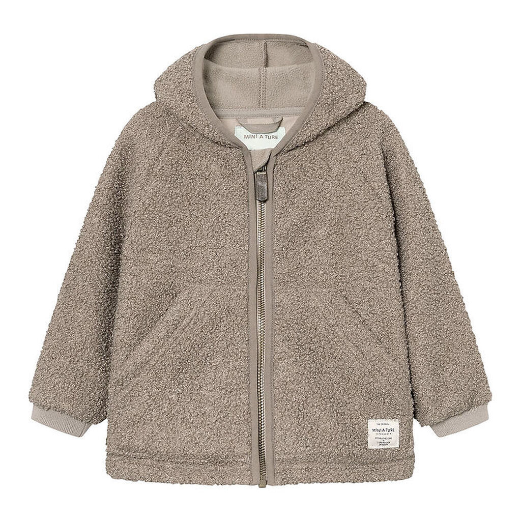 Mini A Ture Fleecejakke - MatLiff - Grey Brown