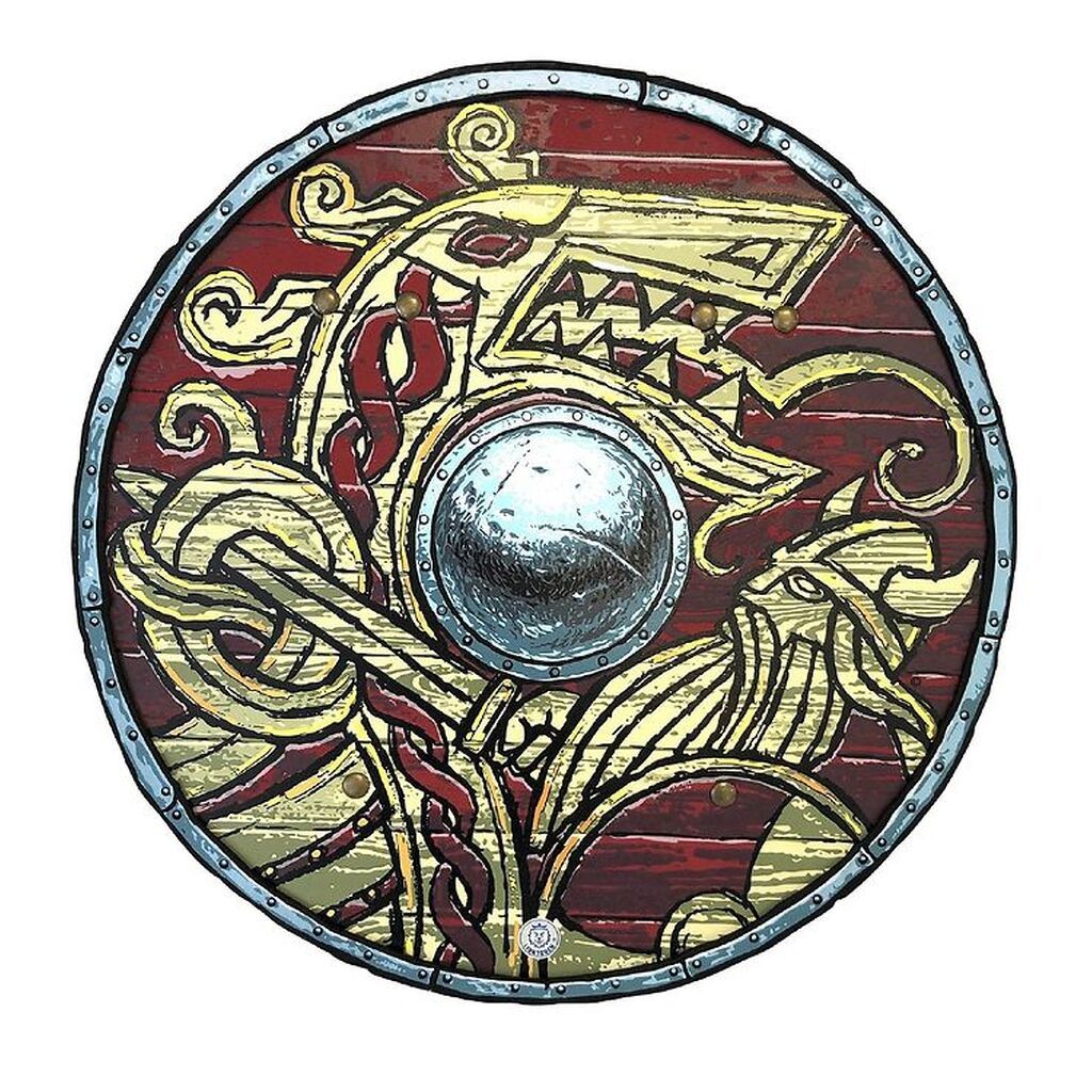 Liontouch Udklædning - Vikingeskjold - Rød