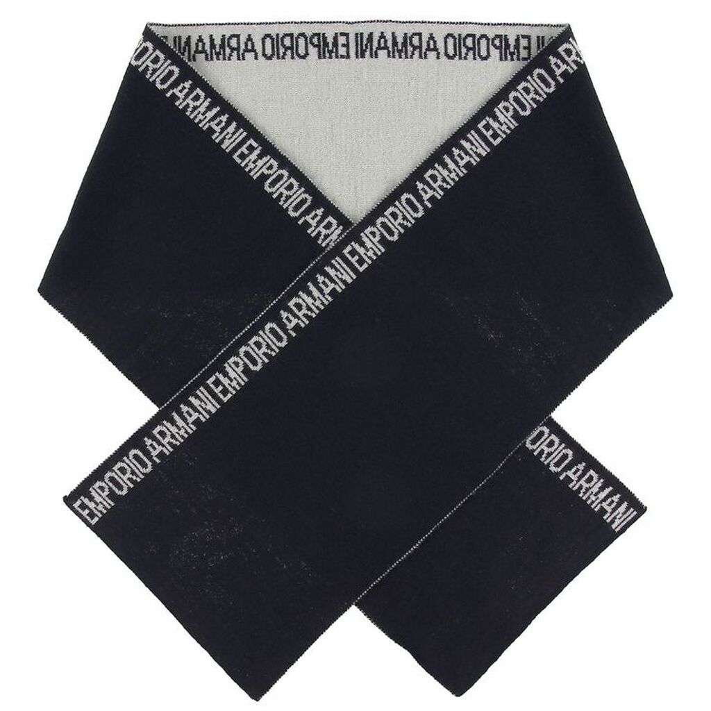 Emporio Armani Halstørklæde - 160x20 - Uld/Akryl - Navy