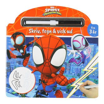 Alvilda Aktivitetsbog - Marvel Spidey - Skriv, Tegn & Visk Ud