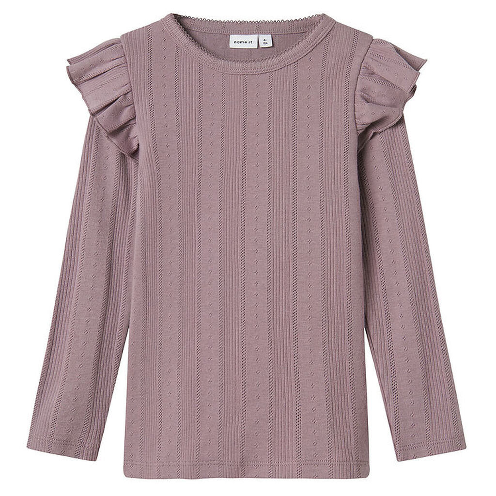 Name It Bluse - Noos - NmfJulia - Elderberry m. Hulmønster