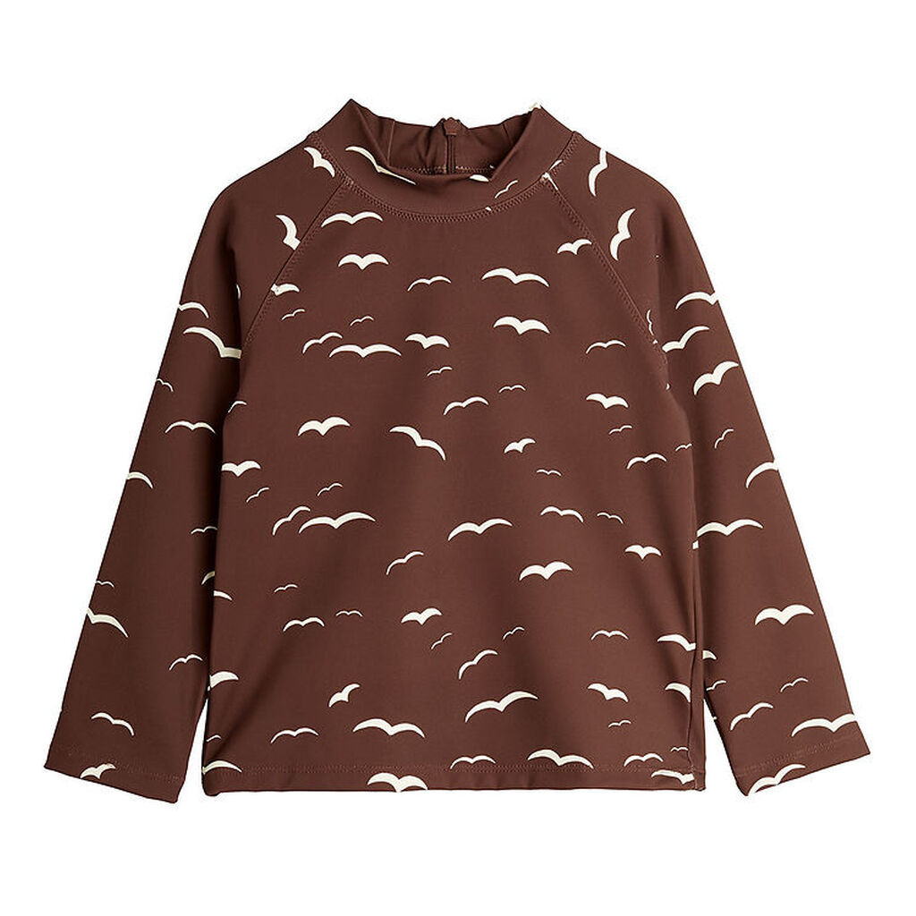 Mini Rodini Badebluse - UV50+ - Seagull - Brun