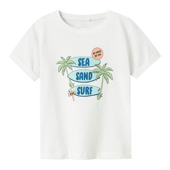 Name It T-shirt - NmmVux - Bright White/Sea