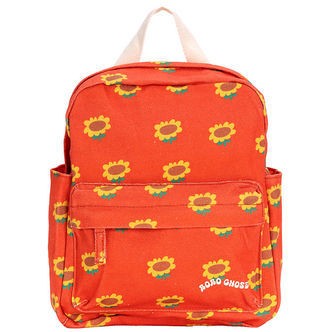 Bobo Choses Børnehavetaske - Orange m. Solsikker