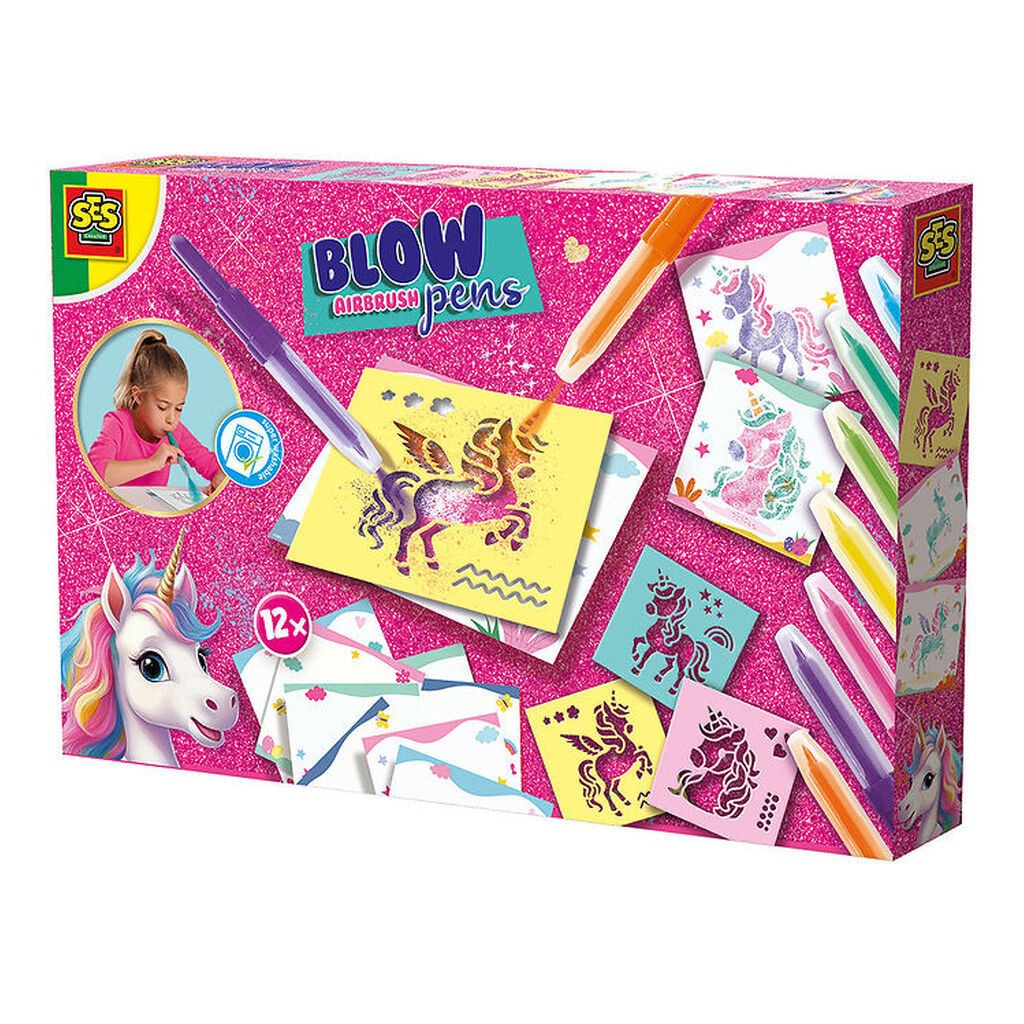 SES Creative Kreasæt - Pustetuscher - Enhjørning