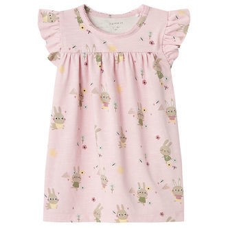 Name It Kjole - NbfHejse - Parfait Pink m. Kaniner